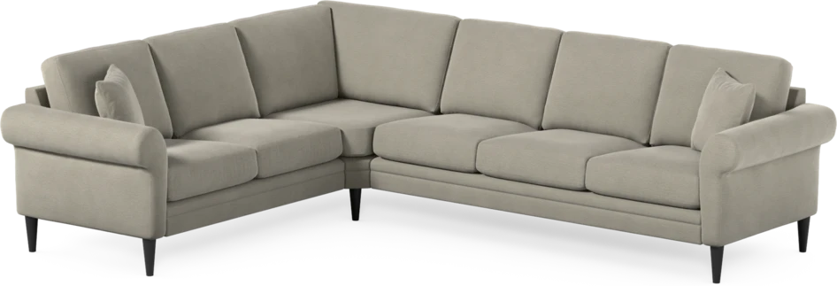 Eden - Hörnsoffa, 2+3-sits - Brun