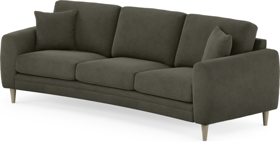 Eden - 3-sits soffa svängd - Grå