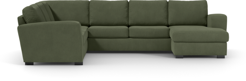 Friday - Hörnsoffa, 2+3-sits med schäslong höger - Grön