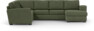 Friday - Hörnsoffa, 2+3-sits med schäslong höger - Grön