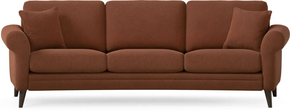 Eden - 3-sits soffa svängd - Orange