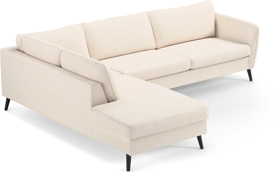 County - 2,5-sits soffa med divan vänster - Vit
