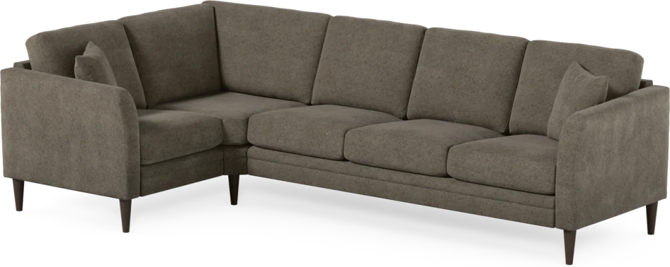Eden - Hörnsoffa, 1+3-sits - Brun