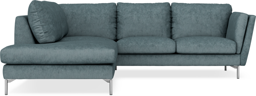 Madison - 2-sits soffa med divan vänster - Turkos