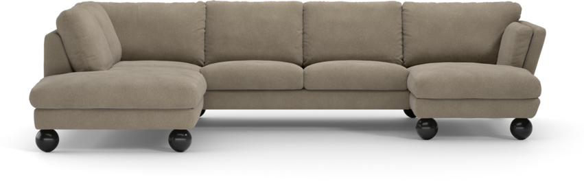 Madison Lux - 2-sits soffa med divan vänster och schäslong höger - Beige