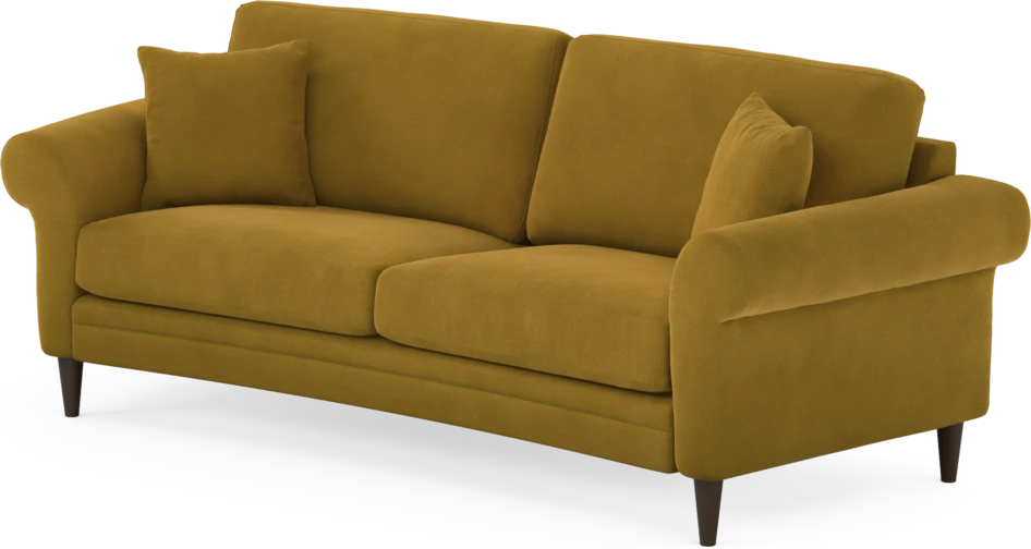 Eden - 2,5-sits soffa svängd - Gul