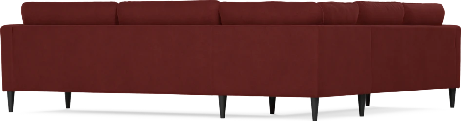 Bridge - Hörnsoffa, 2+3-sits - Röd