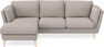 Madison Lux - 2-sits soffa med schäslong vänster - Beige