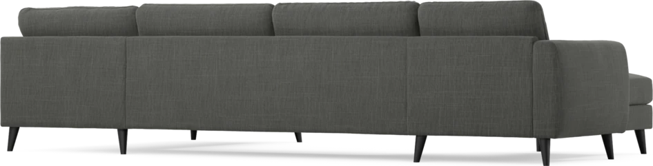 Bridge - 3-sits soffa med schäslong vänster och divan höger - Grå