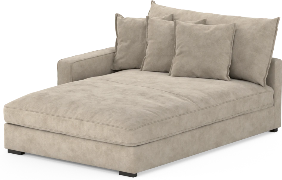 Rossi - Schäslong XL vänster - Beige
