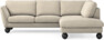 Madison Lux - 2-sits soffa med divan höger - Beige