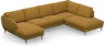 Madison Lux - 2-sits soffa med schäslong vänster och divan höger - Gul
