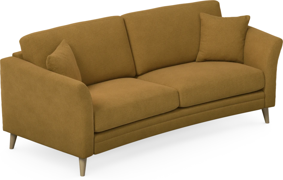 Eden - 2,5-sits soffa svängd - Gul