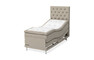 Dream Delux - Ställbar säng, enkelsäng med bäddmadrass Dream Delux - Beige