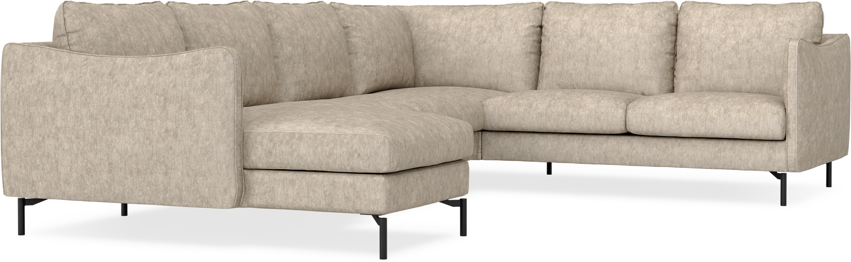 Madison - Hörnsoffa med schäslong vänster - Beige