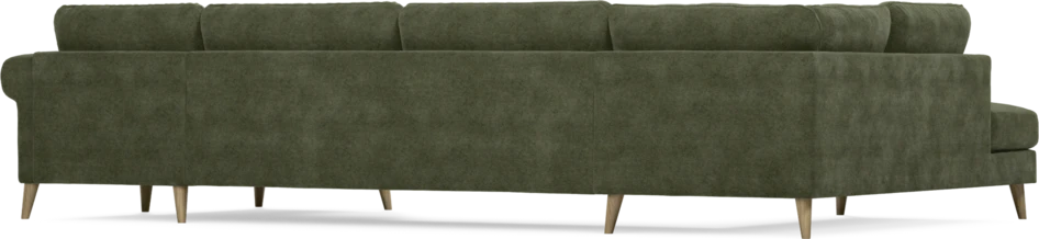 Bridge - 3-sits soffa med divan vänster och schäslong höger - Grön