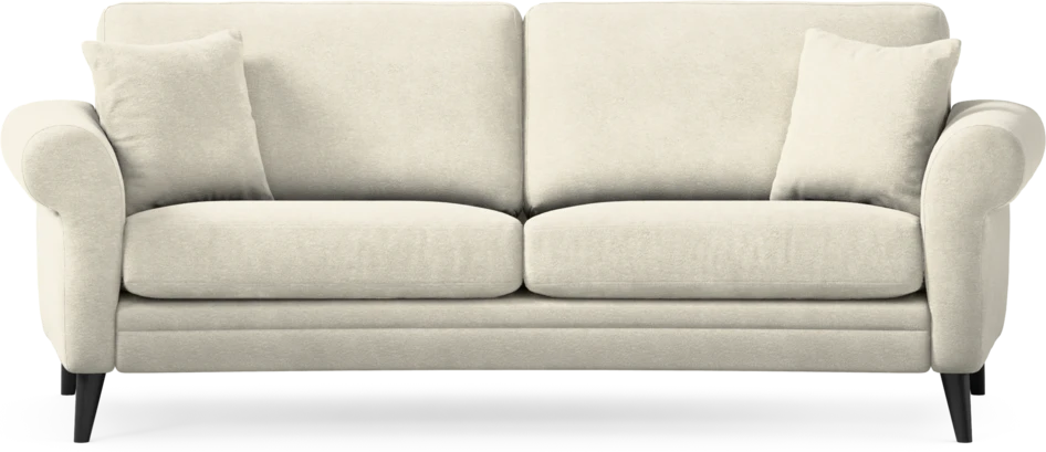 Eden - 2,5-sits soffa svängd - Vit