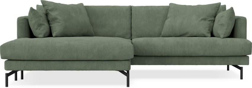 Harper - 4-sits med schäslong XL vänster - Grön