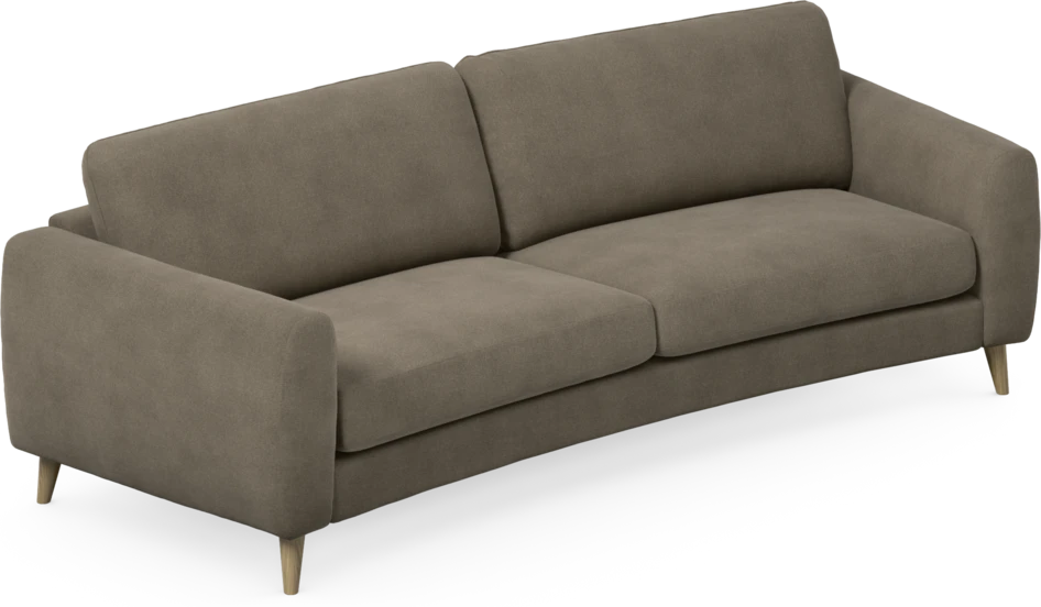 Bridge - 3-sits soffa svängd - Beige