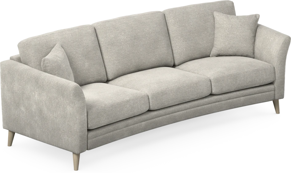 Eden - 3-sits soffa svängd - Grå
