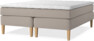 Delux Sense - Kontinentalsäng, dubbelsäng med bäddmadrass - Beige