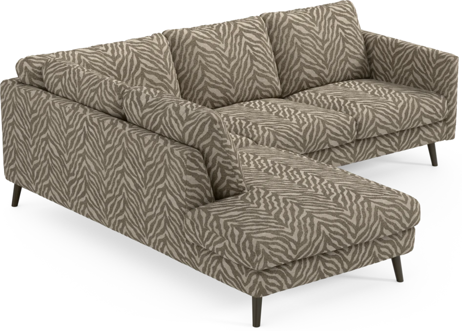 Madison Lux - 2-sits soffa med divan vänster - Brun