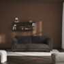 Cherrie - 2,5-sits soffa, hel dyna, fast klädsel - Brun