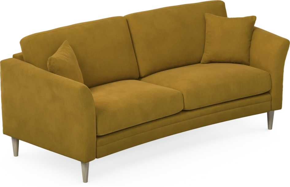 Eden - 2,5-sits soffa svängd - Gul