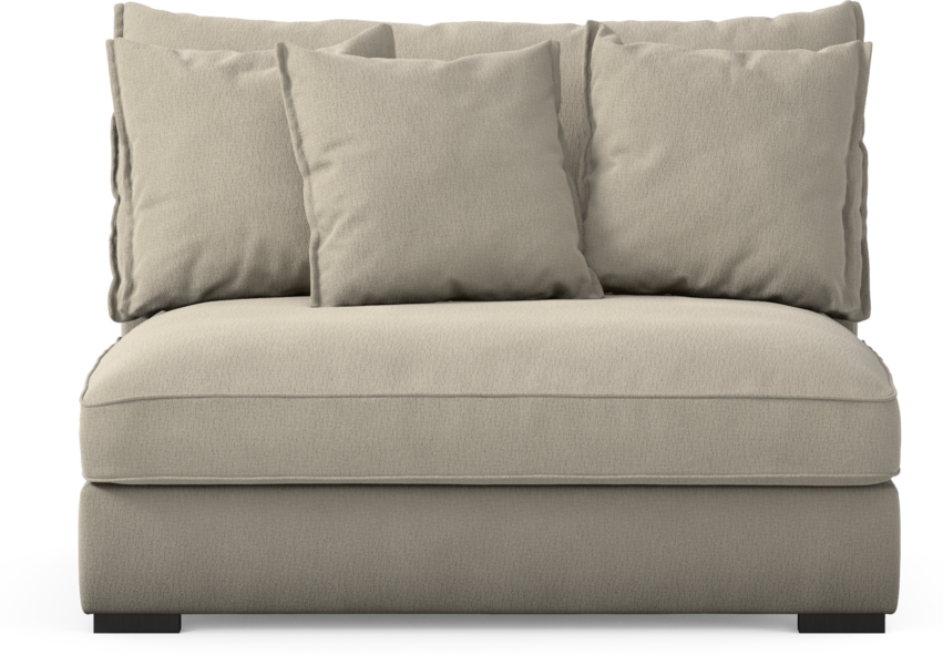 Rossi - 2-sits utan armstöd - Grå