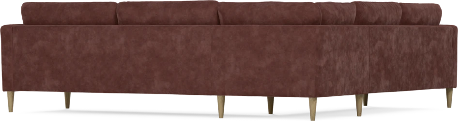 Bridge - Hörnsoffa, 2+3-sits - Röd