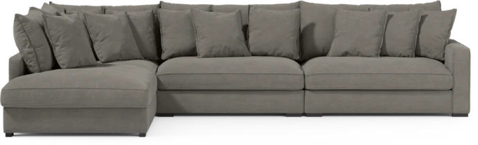 Rossi, 4-sits soffa med divan vänster