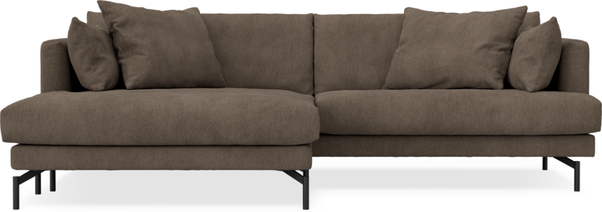 Harper - 4-sits med schäslong XL vänster - Brun