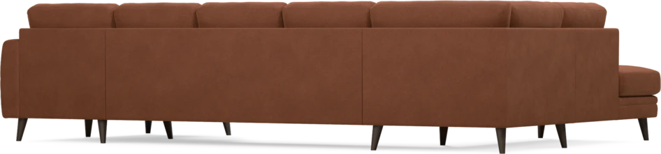 Eden - 3-sits soffa med divan vänster och schäslong höger - Orange