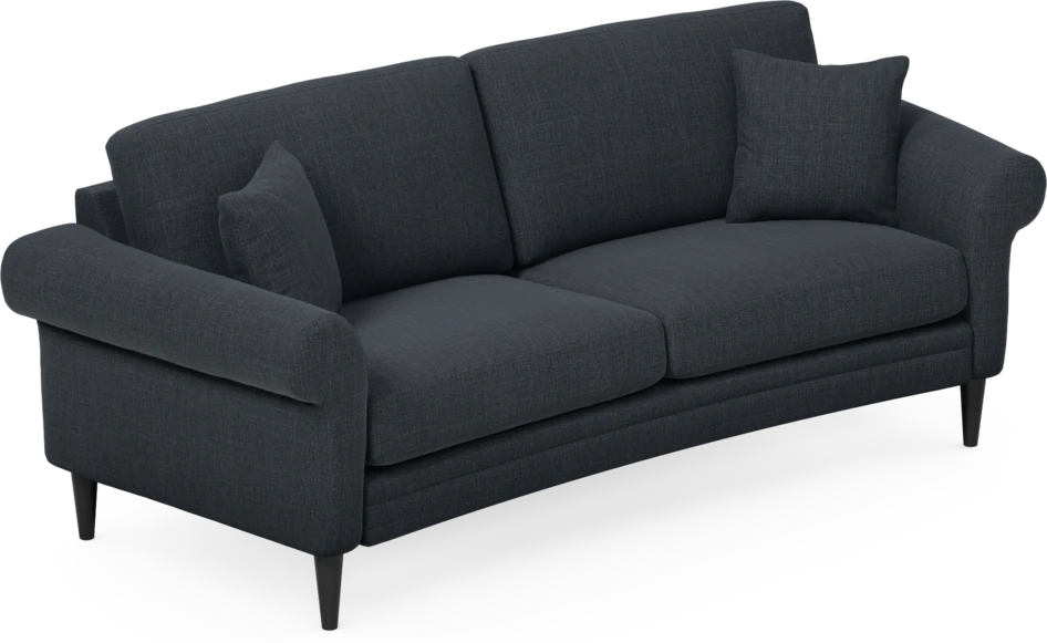 Eden - 2,5-sits soffa svängd - Blå
