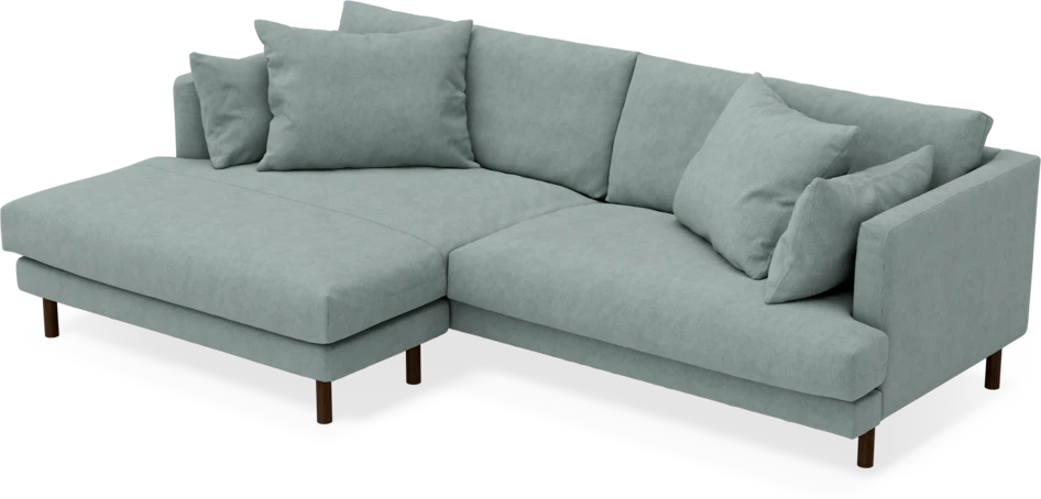 Harper - 4-sits med schäslong XL vänster - Grön