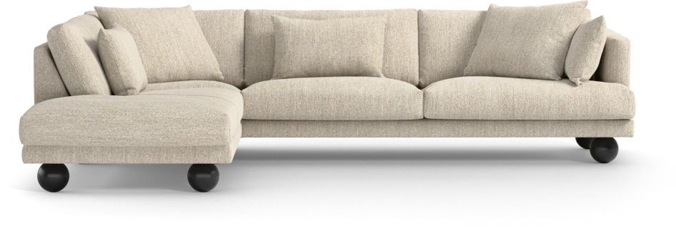 Harper - 3-sits soffa med divan vänster - Beige