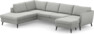 County - 3-sits soffa med divan vänster och schäslong höger - Grå