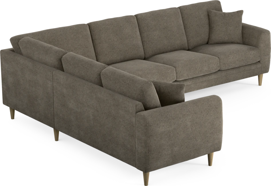 Eden - Hörnsoffa, 2+3-sits - Brun