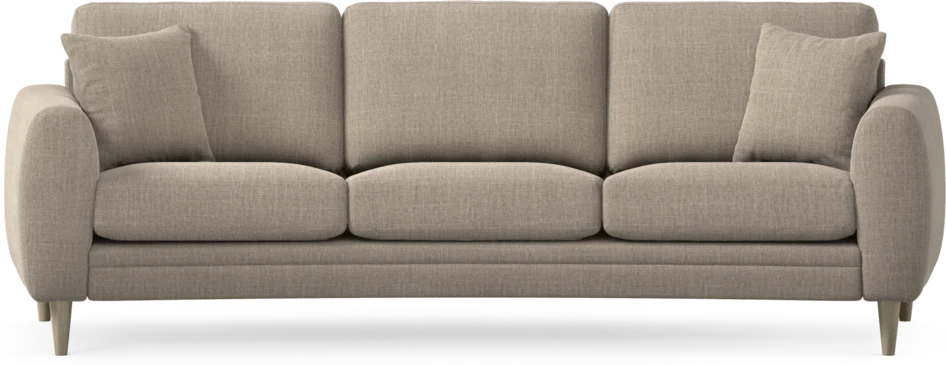 Eden - 3-sits soffa svängd - Beige