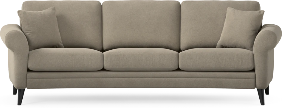 Eden - 3-sits soffa svängd - Beige