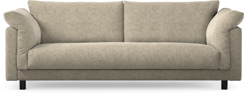 Cherrie - 3-sits soffa, hel dyna, fast klädsel - Beige