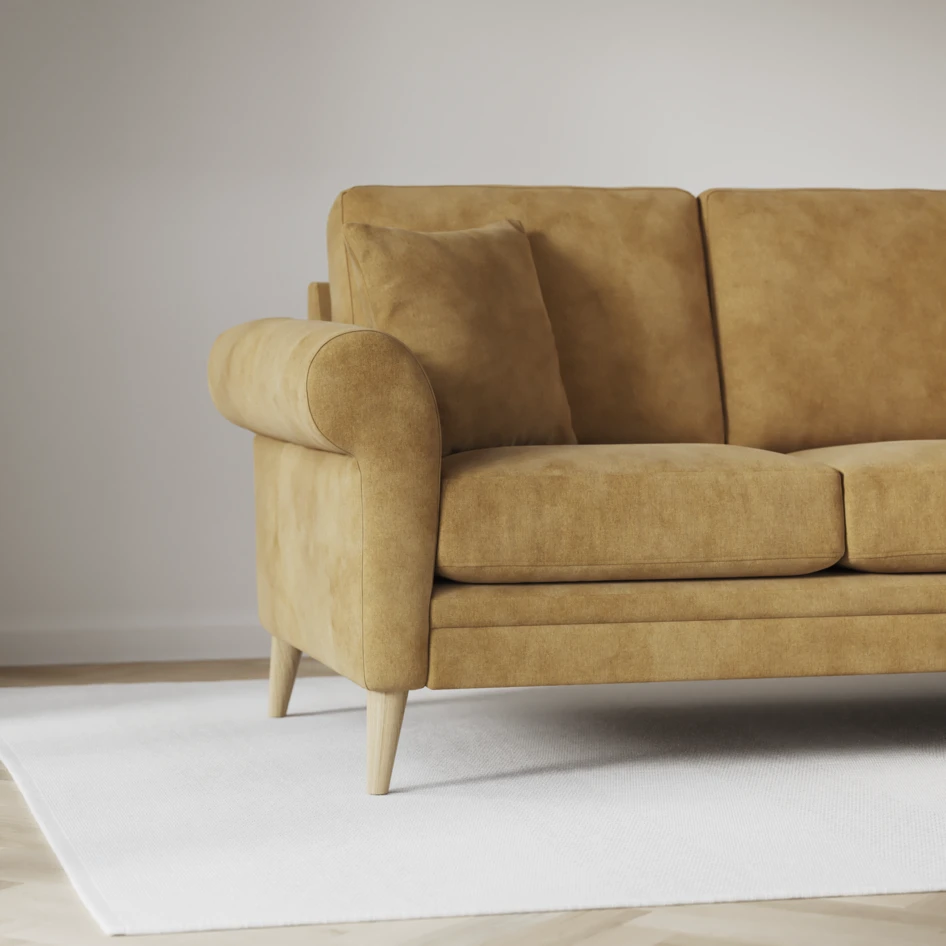 Eden - 2,5-sits soffa - Gul
