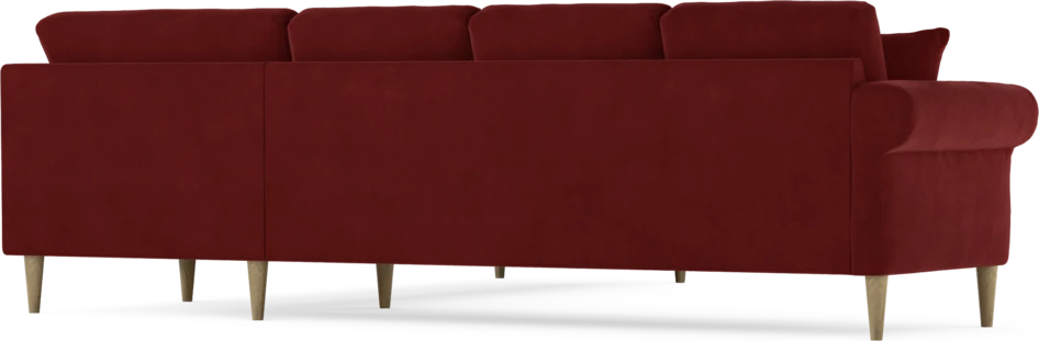 Eden - Hörnsoffa, 3+3-sits - Röd