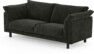 Cherrie - 2,5-sits soffa, fast klädsel - Svart