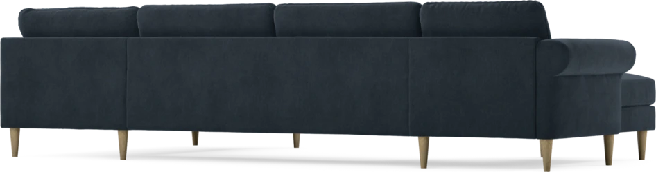 Bridge - 3-sits soffa med schäslong vänster och divan höger - Blå