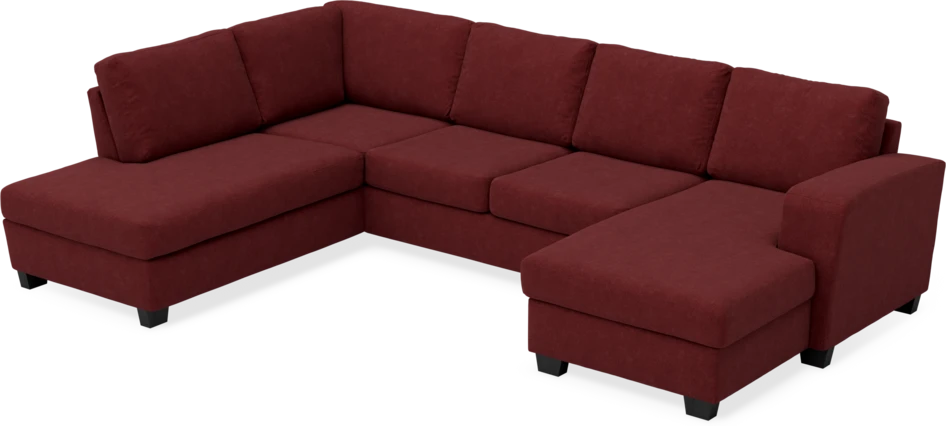 Friday - 3-sits soffa med divan vänster och schäslong höger - Rosa