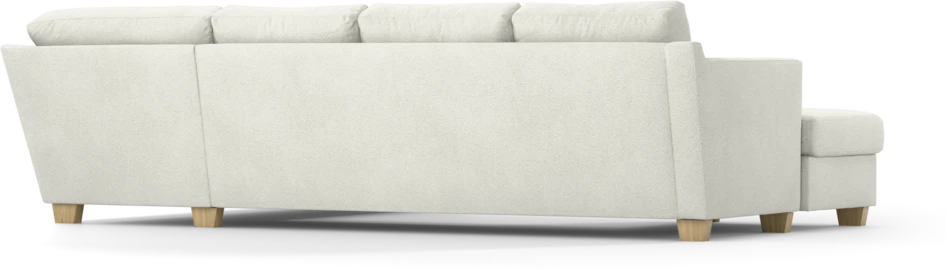 Friday - 3-sits soffa med schäslong vänster och divan höger - Vit
