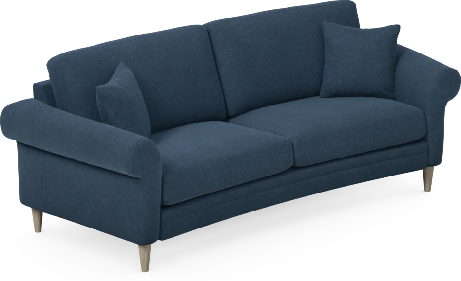 Eden - 2,5-sits soffa svängd - Blå