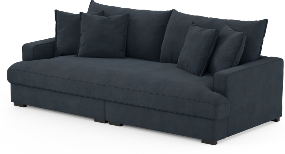 Rossi - 3-sits soffa, hel dyna - Blå