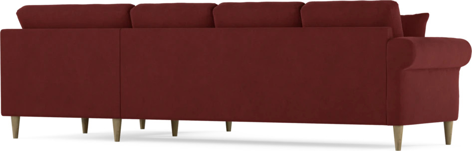 Eden - Hörnsoffa, 3+1-sits - Röd